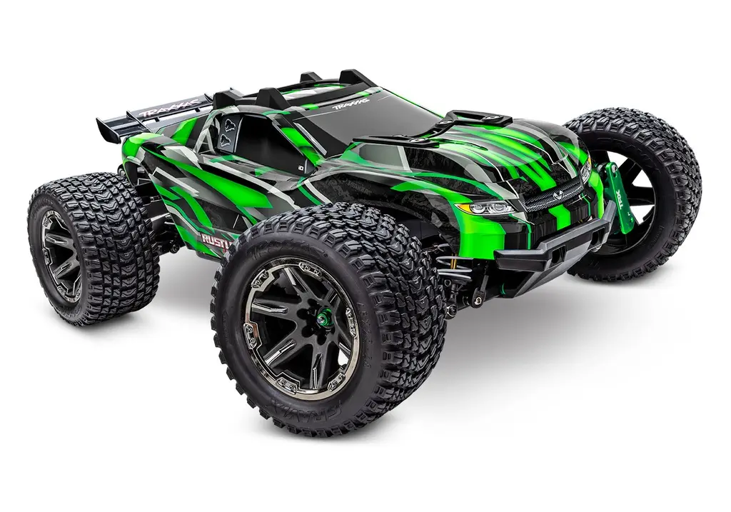 Traxxas : Rustler 4x4 Ultimate VXL (Vert) [TRX67097-4-GREEN]