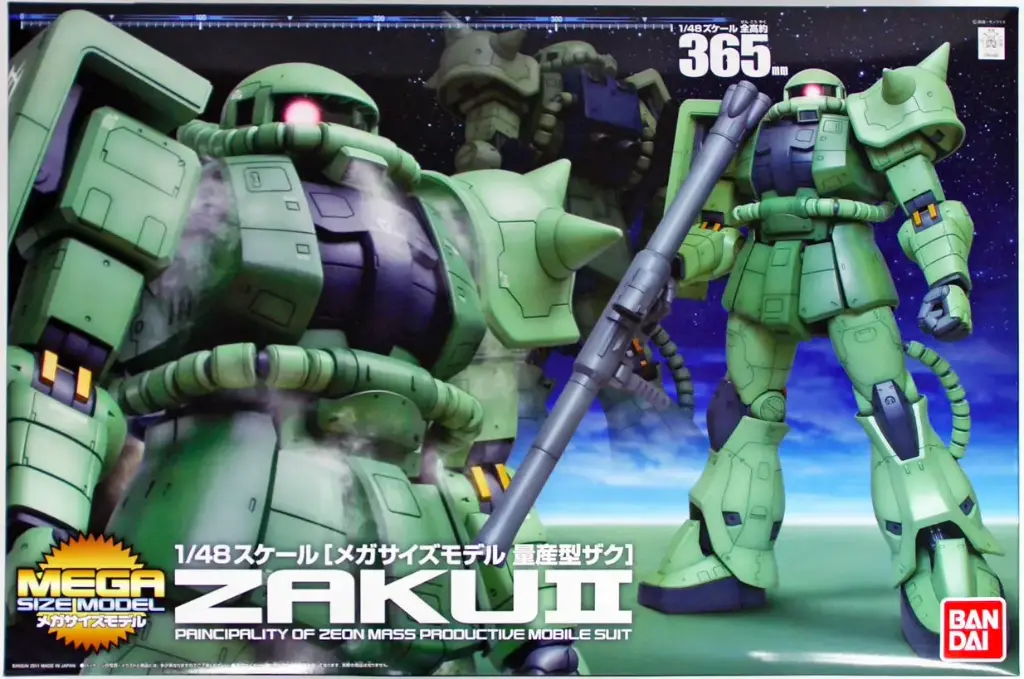 [BAI 5060680] Bandai : Zaku II • Principality of Zeon Mass Productive Mobile Suit (Verde) Mega Size Model [MSM][1/48]