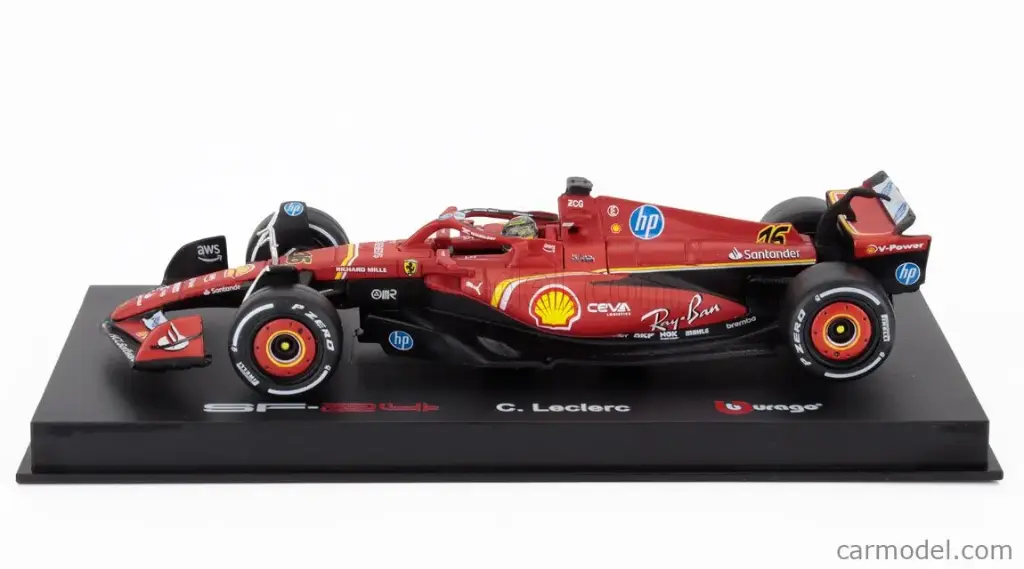 Burago : Ferrari SF-24 n°16 GP Italie 2024 Ch Leclercq [1/43]