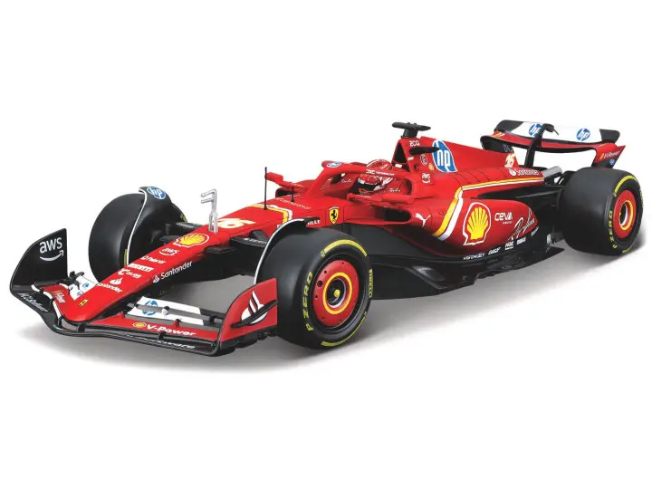 Burago : Ferrari SF-24 1° GP Italie CH. Leclercq 2024 [1/18]