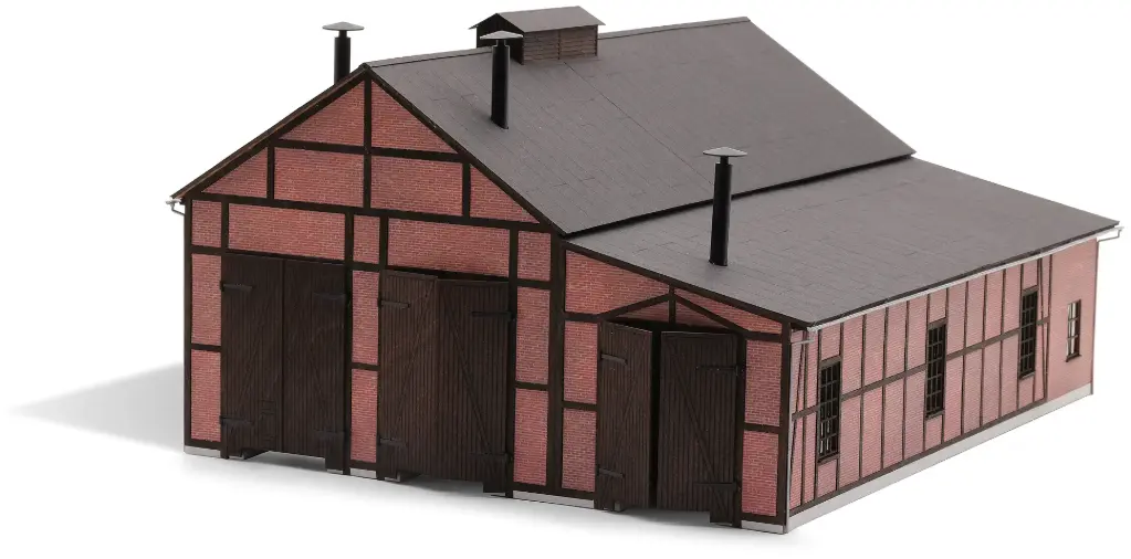 Busch : Remise à locomotives 312x255mm 