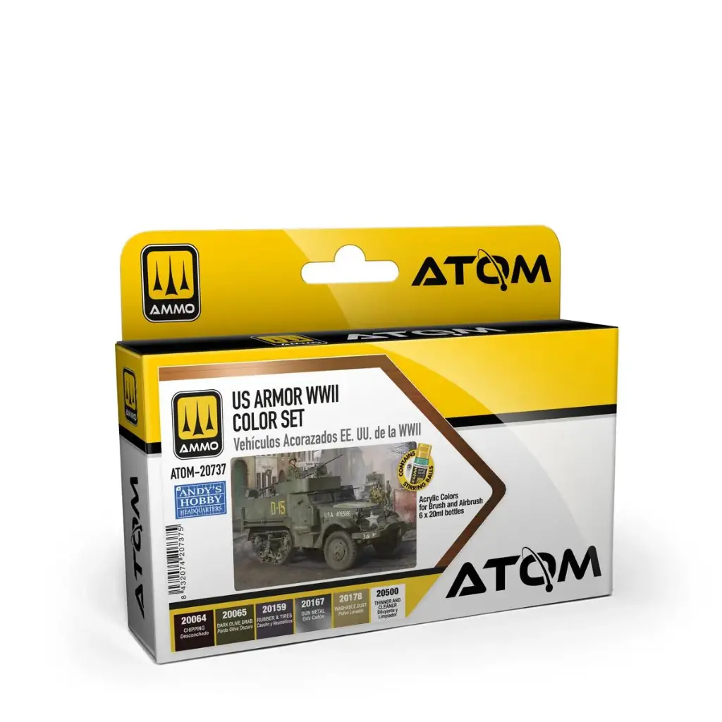 [MIG ATOM-20737] Atom : US Armor WWII Color Set 