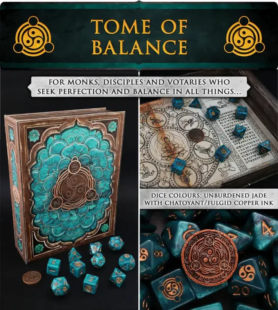 [AGM AGDT011] Artefact Games : Dice Set - Tome Of Balance