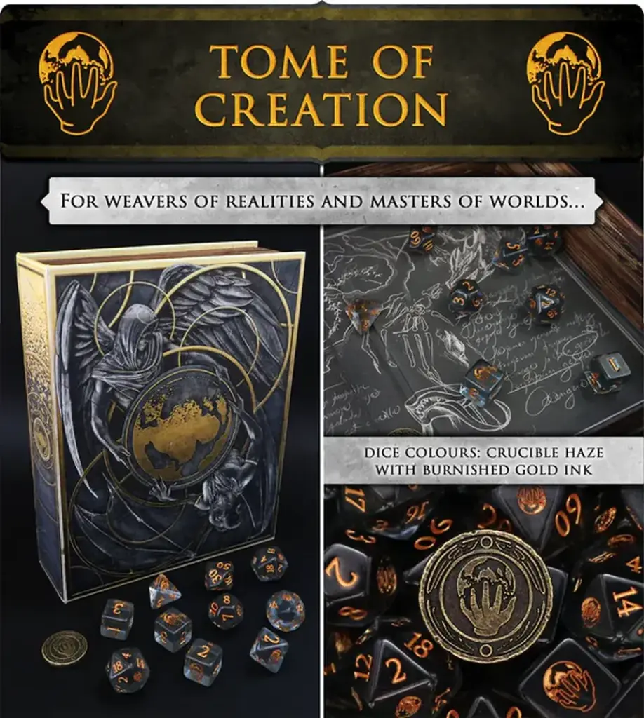 Artefact Games : Set de dès - Tome Of Creation