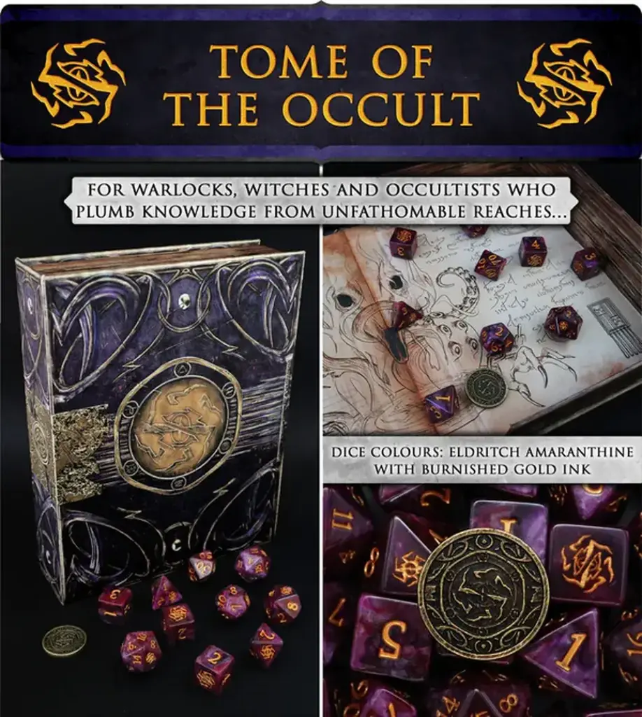 Artefact Games : Set de dès - Tome Of The Occult