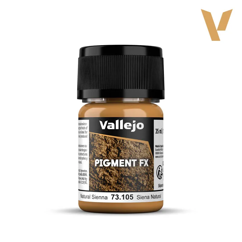Vallejo : Pigments FX Terre de Sienne Naturelle / Natural Sienna (35 ml) │ Ref. 73.105