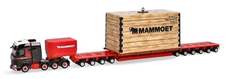 Herpa : Mercedes Benz Actros SLT Schw.Sz. + kist Mammoet (NL)