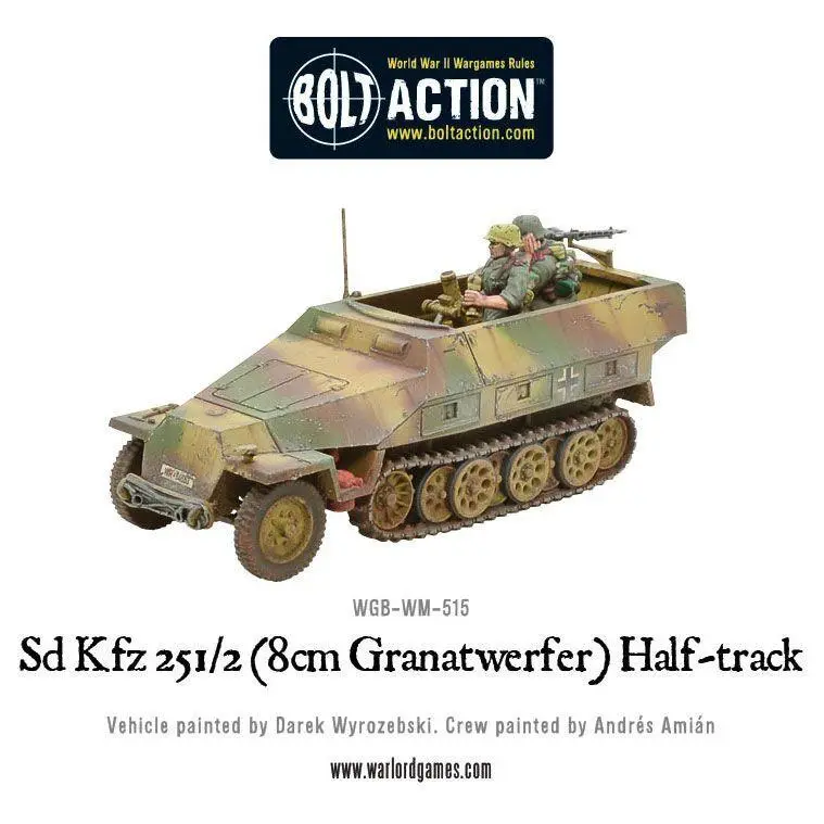 [WLG WGB-WM-515] Bolt Action : Sd.Kfz 251/2 Ausf D (8cm Granatwerfer) Half-Track │ Mid - Late
