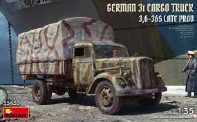 Miniart : German 3t Cargo Truck 3.6-36s Late Production