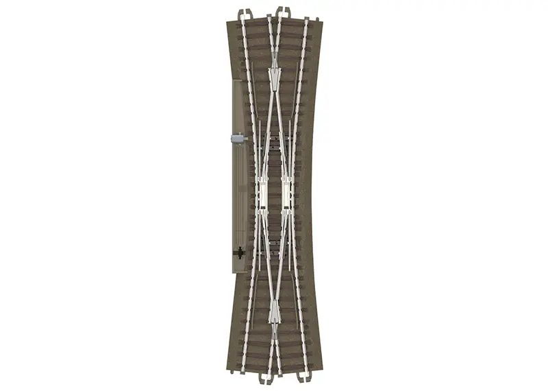 [TRX 62720] Trix : Traversée Double Jonction (R=236.1mm • 12°) (motorisé) │ Voie C [62720]