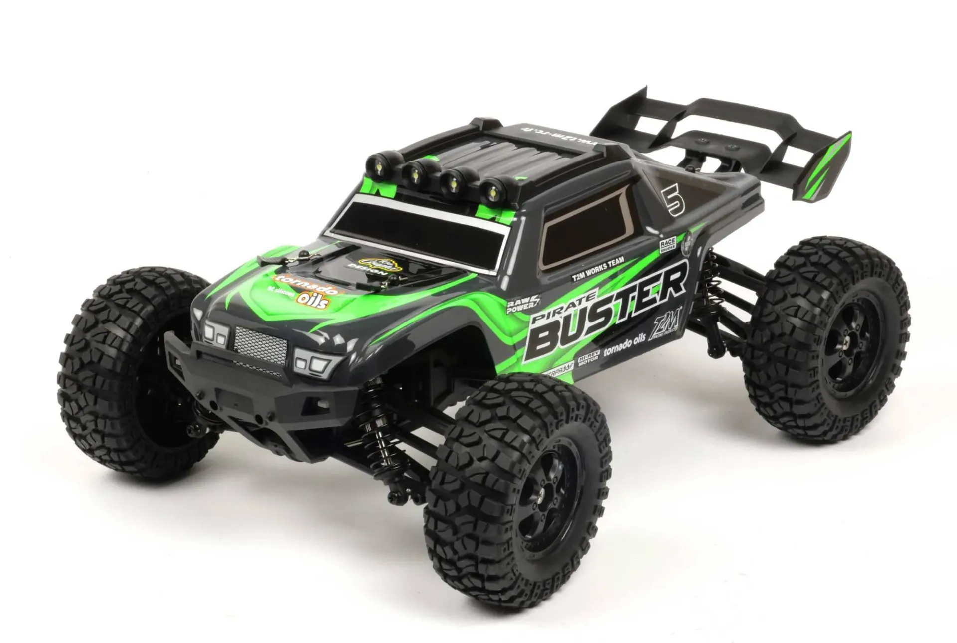 [T2M T4965GR] T2M : Pirate Buster Green - Buggy Tout-Terrain R/C 1/10 (Version RTR / Prêt à Rouler) │ Ref. T4965GR