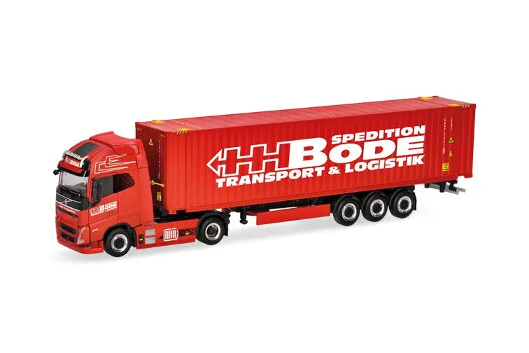 Herpa : Volvo FH GL XL '20 Electric C.Sz. + 40 ft. Cont. HH Bode