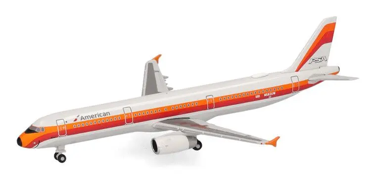 Herpa : Airbus A321 American Airlines PSA Heritage livery