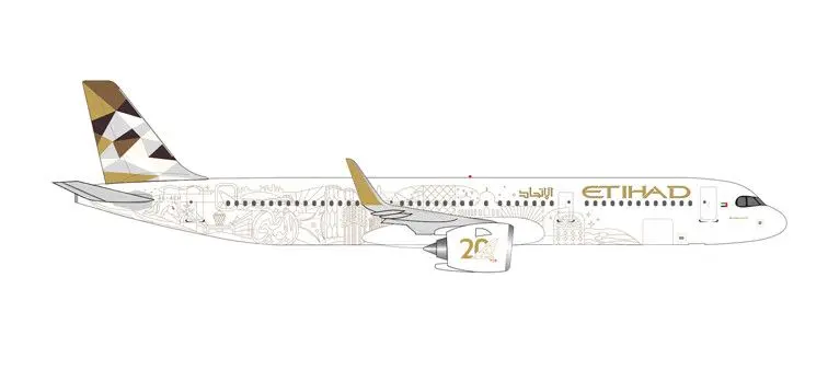Herpa : Airbus A321neo Etihad 20th Anniversary – A6-AEN [1/500]