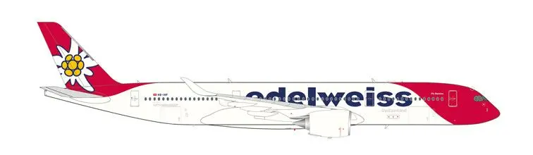 Herpa : Airbus A350-900 Edelweiss Air Piz Bernina [1/200]