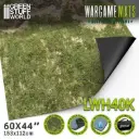 Green Stuff : Tapis néoprène 44x60" Duskriver Meadows avec zones de déploiement 