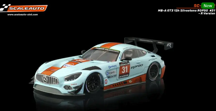 Scaleauto : Mercedes AMG GT3 Gulf n°31 12h Silverstone ROFGO