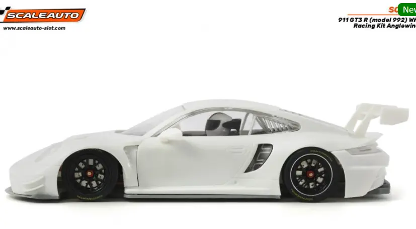 Scaleauto : Porsche 911 GT3R (992) White Racing Kit Anglewinder (Body 2025)