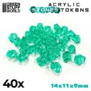 Green Stuff : Tokens - Pierres Turquoise 