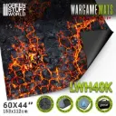 Green Stuff : Tapis néoprène 44x60" Flamecoil Path avec zones de déploiement 