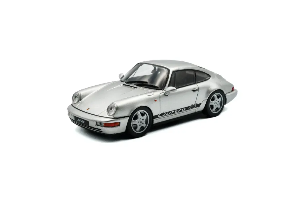 Solido : Porsche 911 (964) RS │ Silver w/Black Stripe - 1994 