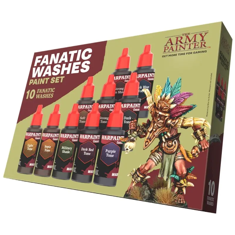[TAP WP8068] The Army Painter : Set de peintures - Fanatic Washes │ Washes Set 