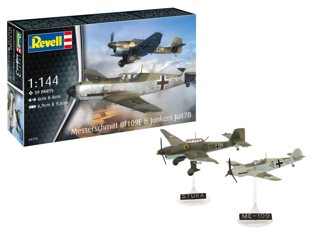 Revell : Kit de Démarrage Messerschmitt Bf109E - Ju87B Stuka