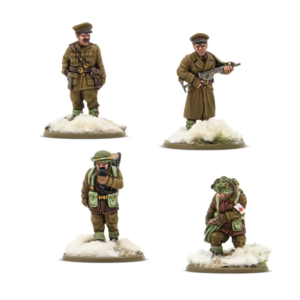 [WLG 403201005] Bolt Action : British & Canadian (Winter) Infantry HQ │ Mid - Late