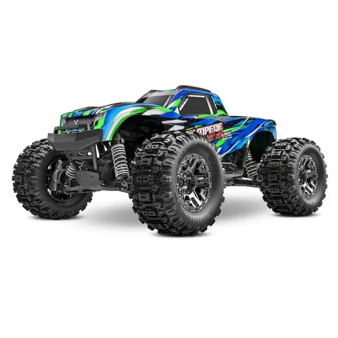 [TAX 90376-4-GRN] Traxxas : Stampede 4x4 VXL HD TQi TSM │ Vert [TRX90376-4GRN]