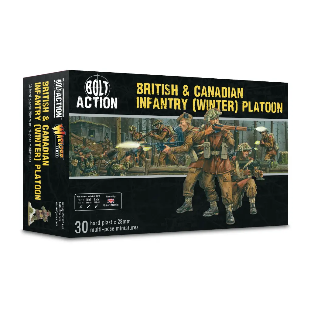 [WLG 402011027] Bolt Action : British & Canadian infantry (Winter) Platoon │ Mid - Late