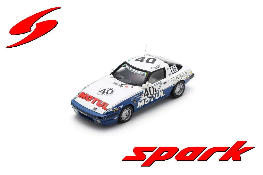Spark : Mazda RX7 No.40 Mazda Motul TWR RT Winner 24H Spa 1981 P. Dieudonne - T. Walkinshaw
