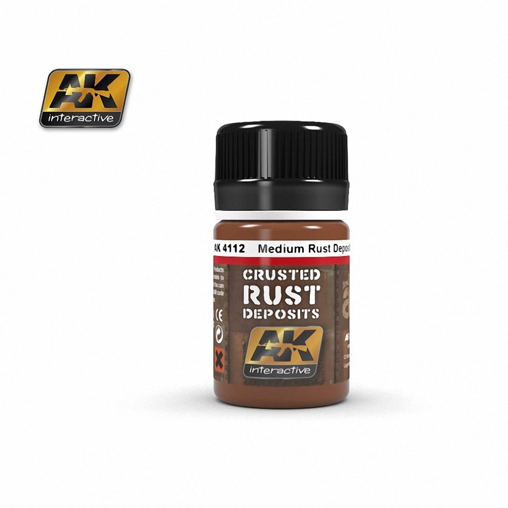 AK : Medium Rust Crusted Deposits Enamel Paint 35ml Bottle