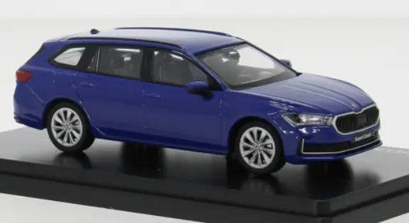Abrex : SKoda Superb IV Break 2023 Bleu [1/43]