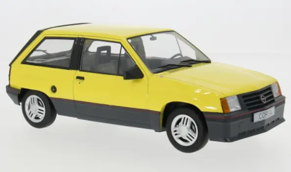 Model car : Opel Corsa A SR Jaune [1/18]