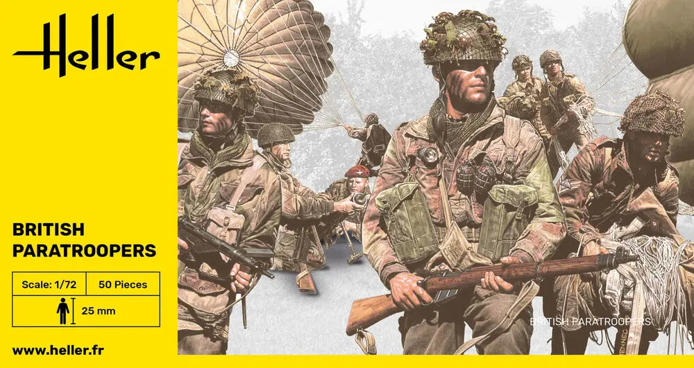 [HEL 49623] Heller : British Paratroopers (50pcs) 1/72