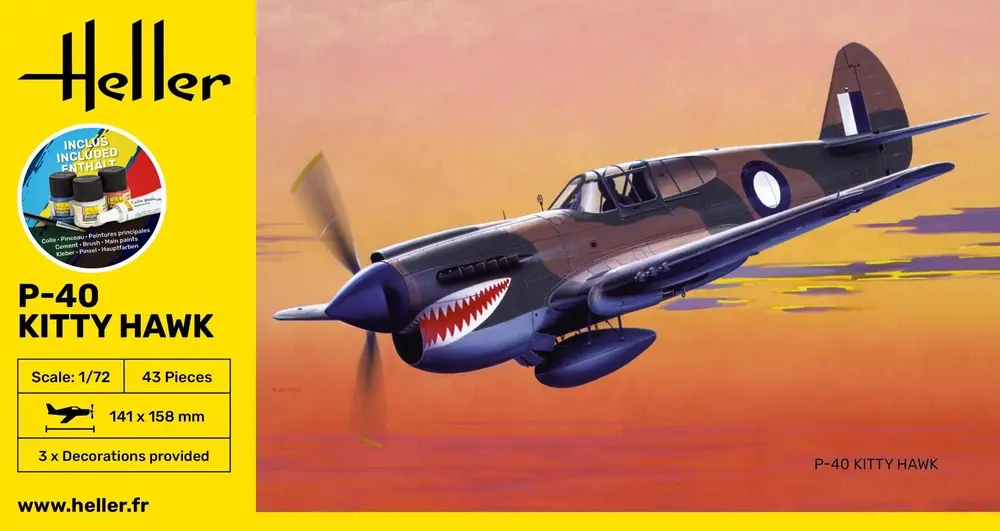 Heller : Chasseur P-40 Kitty Hawk (1/72)