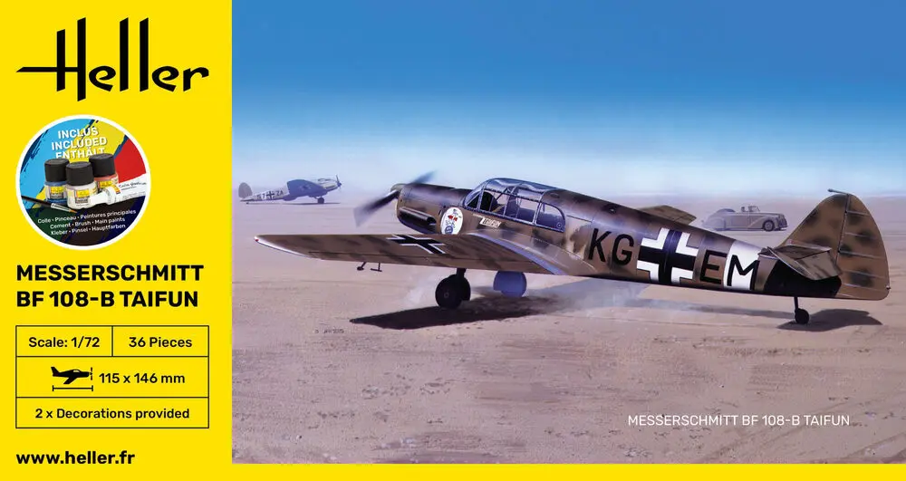 Heller : Chasseur Messerschmitt BF108-B Taifun  (1/72)