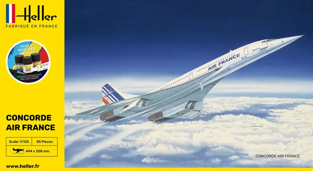 [HEL 56445] Heller : Concorde Air France (1/125)