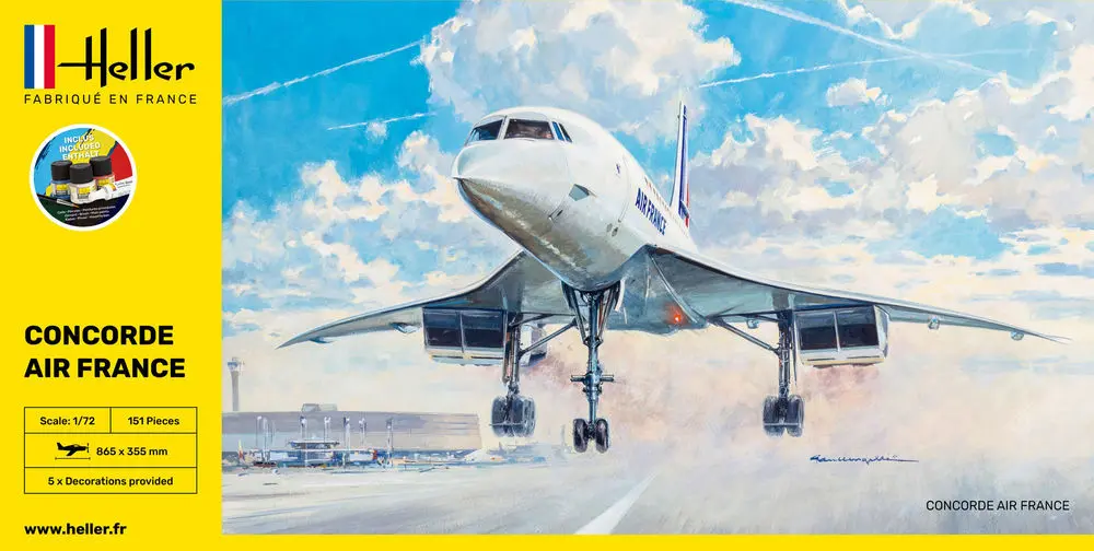 Heller : Concorde Air France (1/72)