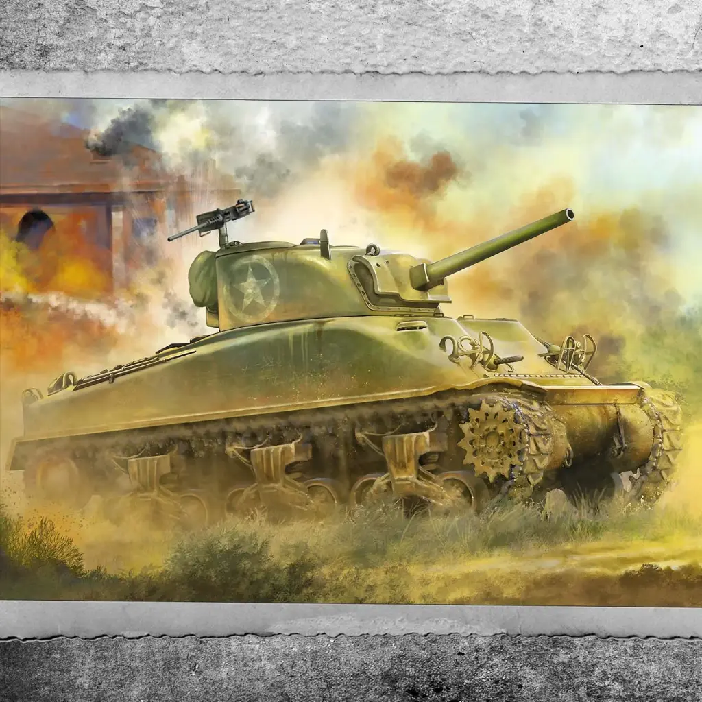 Forces of Valor : M4A1 Sherman tank France August 1944 