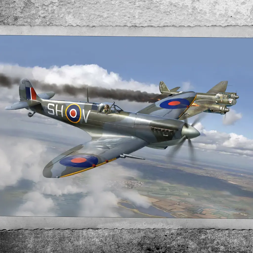Forces of Valor : Spitfire MK. IX aircraft Britain Air Defence August │ 1942 