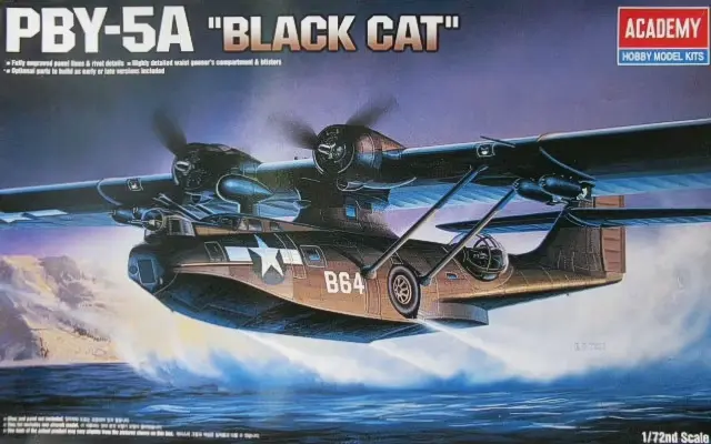 Academy : Avion amphibie américain PBY-5A "Black Cat" (1/72)