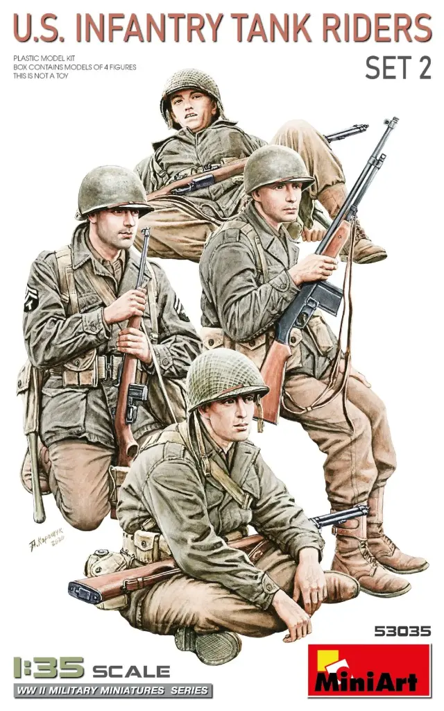 Miniart : U.S. INFANTRY TANK RIDERS. SET 2