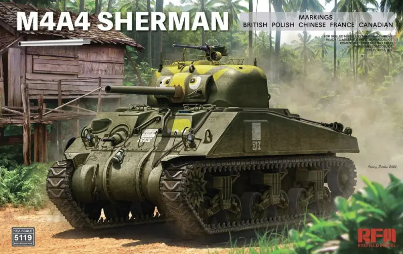 RFM : Char Medium américain M4A4 Sherman (1/35)