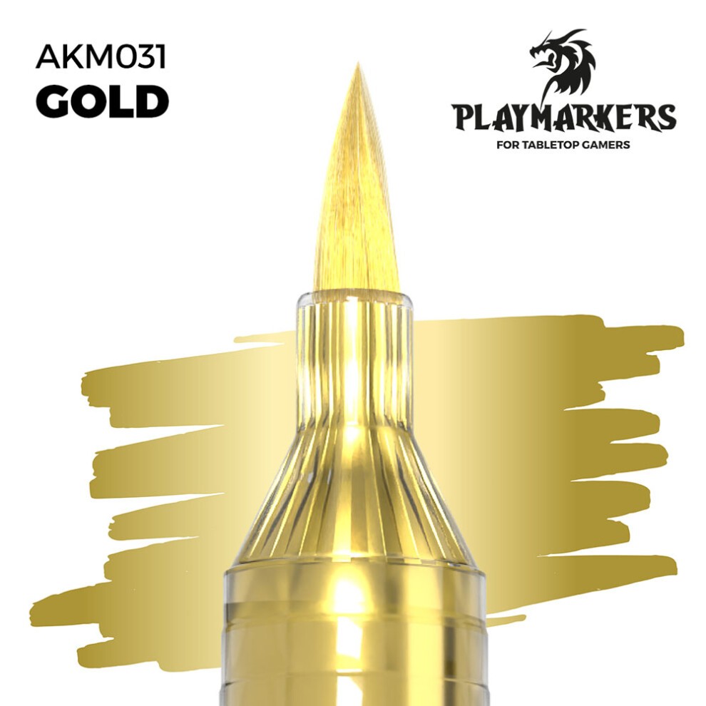 [AK AKM031] AK Interactive Playmarkers Gold Acrylic Paint Marker AKM031