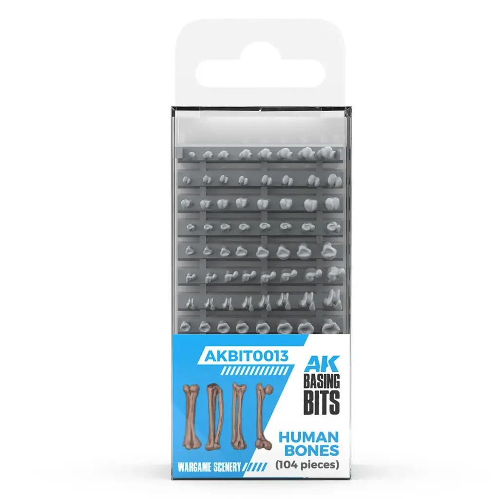 [AK AKBIT0013] Ak Interactive : Human Bones (120pcs) - Basing Bits