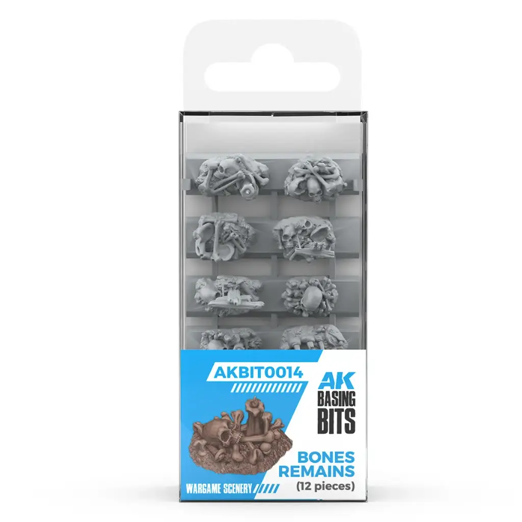 [AK AKBIT0014] Ak Interactive : Bones Remains (12pcs) - Basing Bits