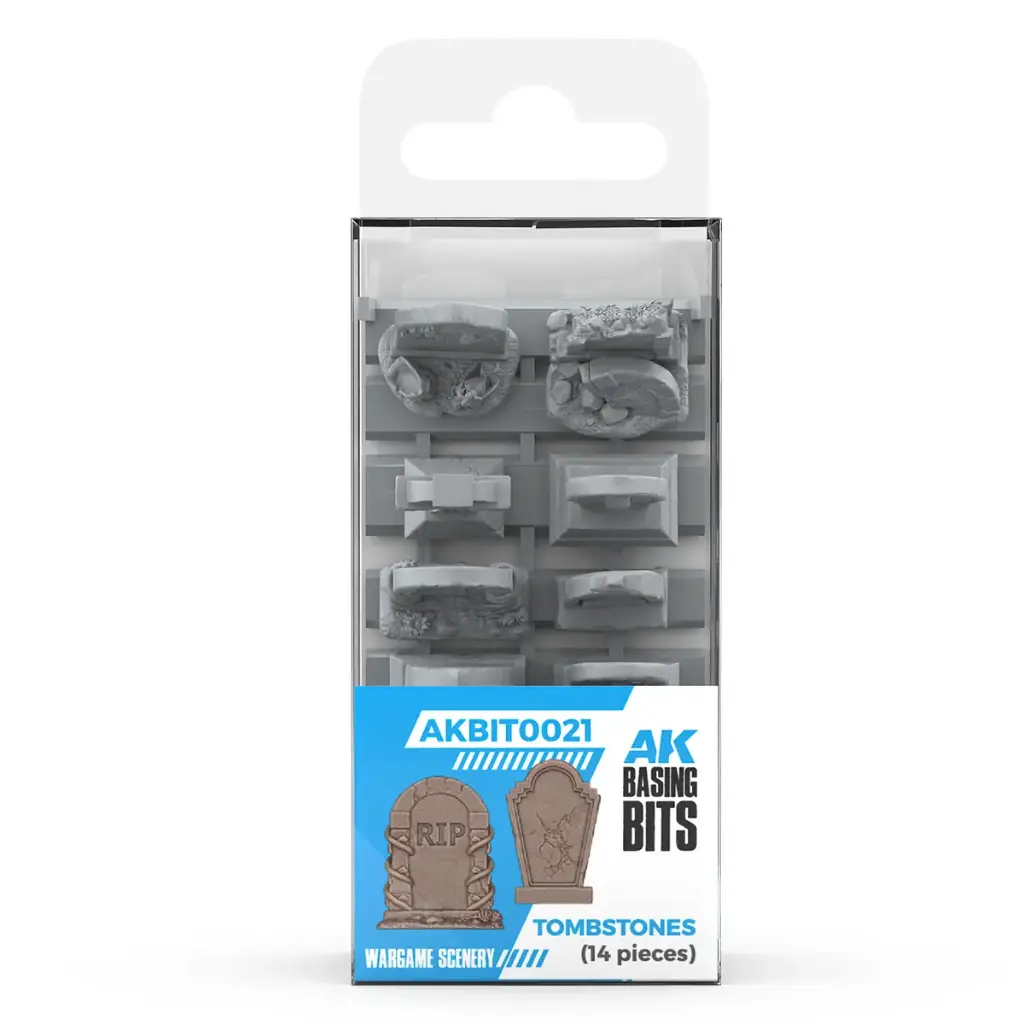 Ak Interactive : Tombstone (14pcs) - Basing Bits