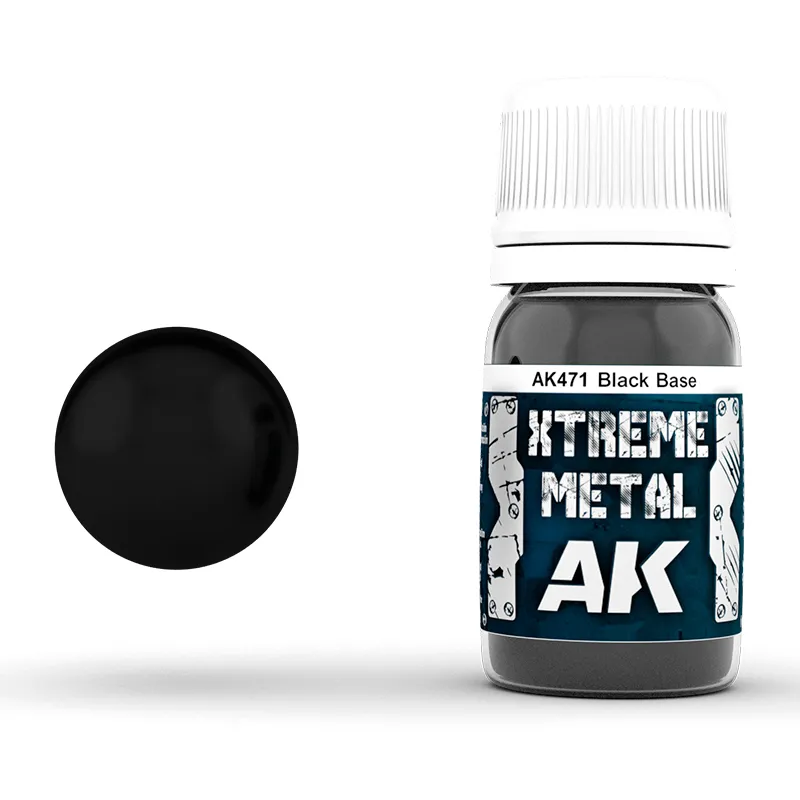 Ak Interactive : Black Base (30ml) │ XTREME METAL