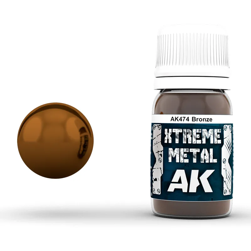 [AK AK474] Ak Interactive : Bronze (30ml) │ XTREME METAL